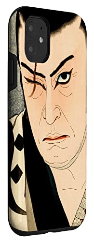 Iphone 11 Kabuki Theater Actor Samurai Shunsen Japanese Vintage Art Case #TOP2