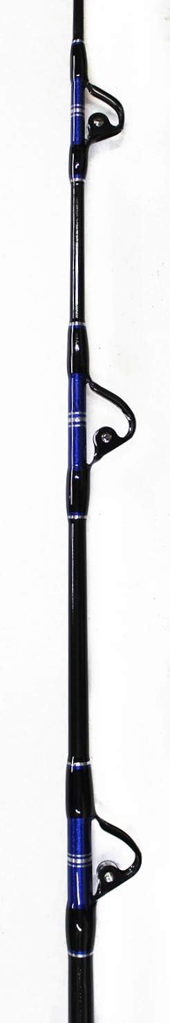 Pair (2) Tournament Series 30-50lb Saltwater Trolling Rod w/Pac Bay Guides (Blue & Silver)