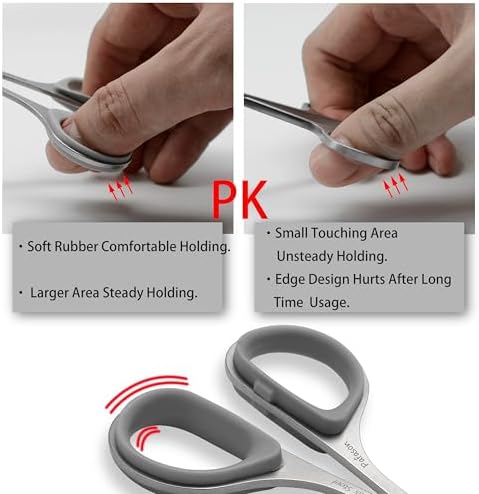 Curved and Rounded Facial Hair Scissors,Moustache Scissor, Beard Trimming Scissors for Men