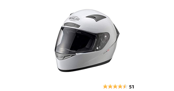 Amazon | [スパルコ] CLUB X-1 WHITE M | フルフェイス | 車＆バイク