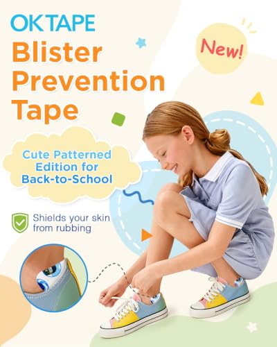 Image of OK TAPE Blister Prevention Tape, 40 Pcs, Back-to-School Edition