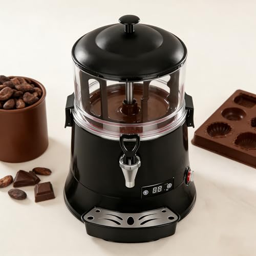 WDDEYYDS Calentador Comercial de Chocolate, Máquina Eléctrica para Bebidas Calientes, con Grifo de Dispensación, Control de Temperatura Ajustable (30-90°C), para Cafeterías, Tiendas de Bubble Tea 5L