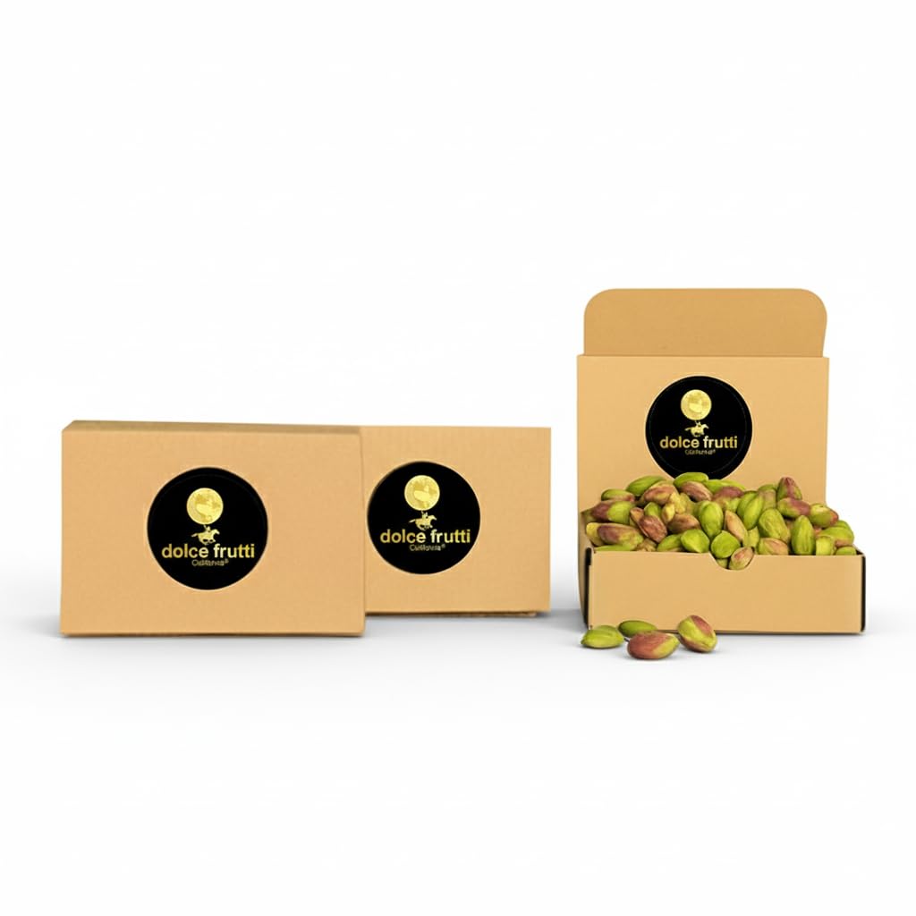 Dolce Frutti Raw Shelled Pistachios- 1 Lb, Organic, No Shells, Unsalted, Kernels, Non-GMO, Crunchy Pistachio Nuts, Healthy Snacks, Perfect for Baking & Cooking