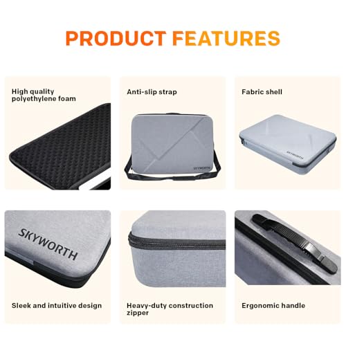 Image of Skyworth Case for 24-Inch Portable Display with Shoulder Strap Handle Business Travel Bag for Transport Storage