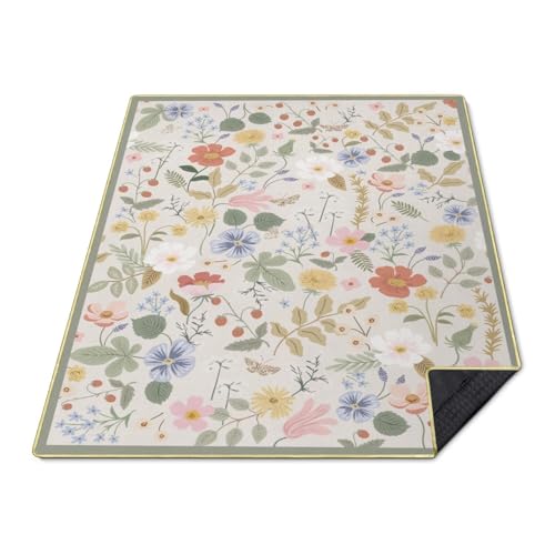 Cuslnox Picnic Blankets Waterproof Foldable - Outdoor Beach Blanket Sandproof, 3-Layer Lightweight Picnic Camping Rugs for Outside