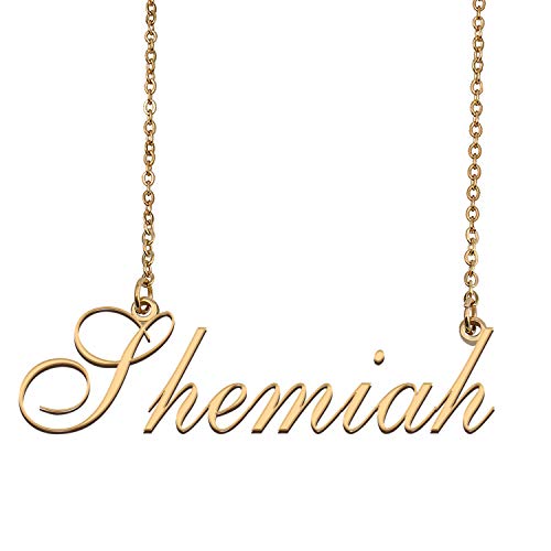 HUAN XUN Custom Made Delicate Any Name Necklace for Mother Shemiah