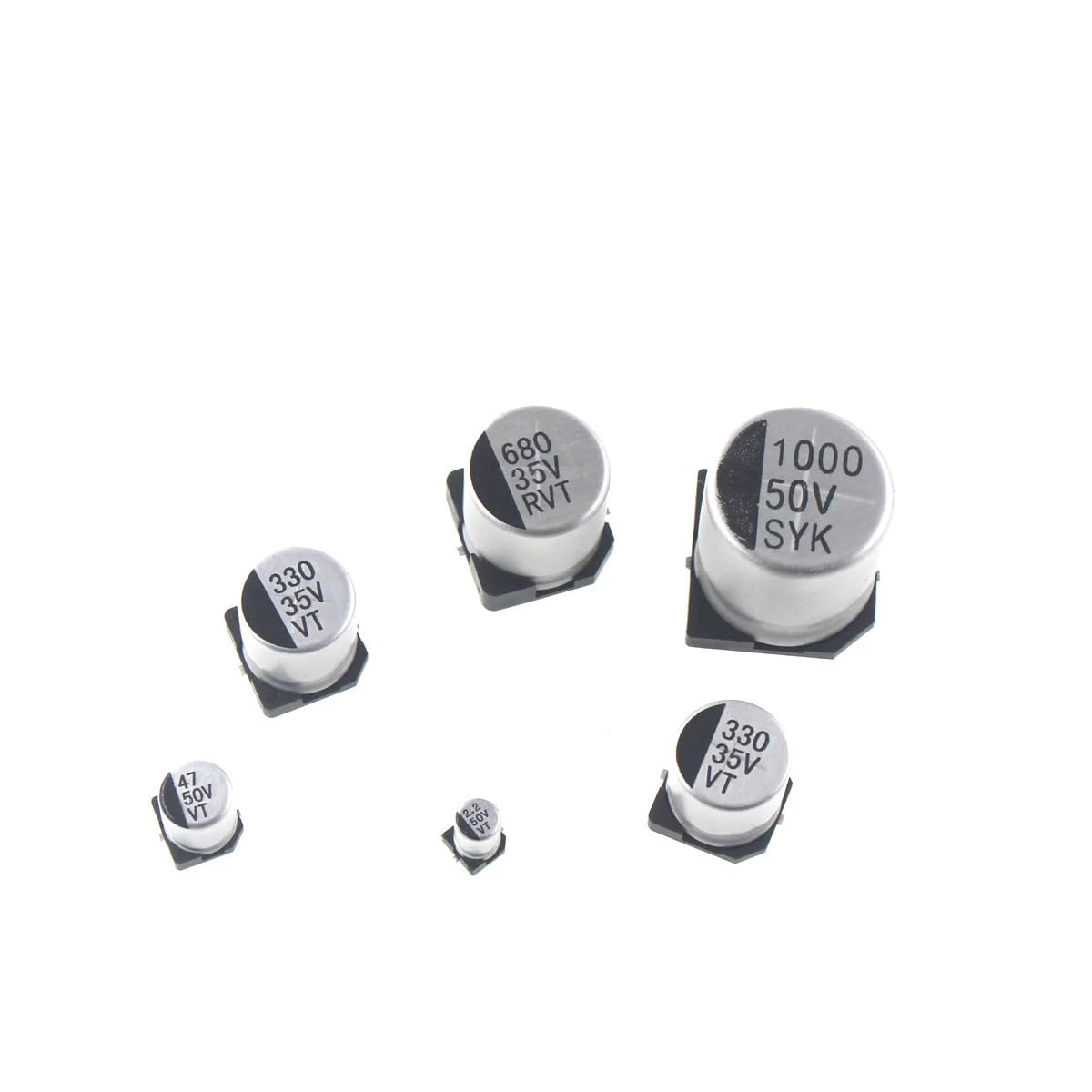 Electrolytic Capacitor Capacitance SMD 16V 10 25V 35V 50V 10UF 22UF 33 47UF 100UF 330uf 470uf(16V10UF 4x5 20PCS)