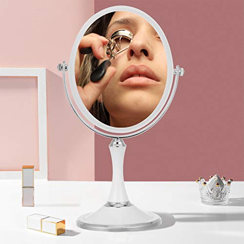 Espejo de maquillaje portátil doble faz FRCOLOR miniatura 5