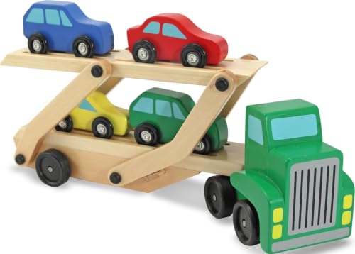 Melissa & Doug Car Carrier Truck and...