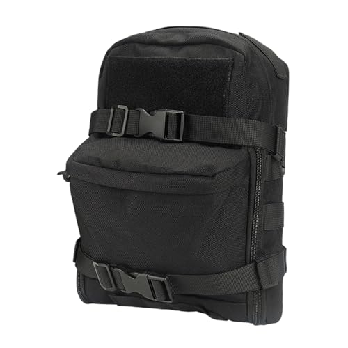 predolo アウトドアベスト対応バックパック ウォーターキャリア 23 X 11 X 31 Cm 軽量 多目的 トレッキング ランニング マルチポケット付き, 黒