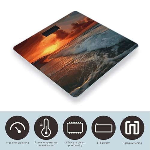 Báscula Digital de Baño con Pantalla LED Clara miniatura 3