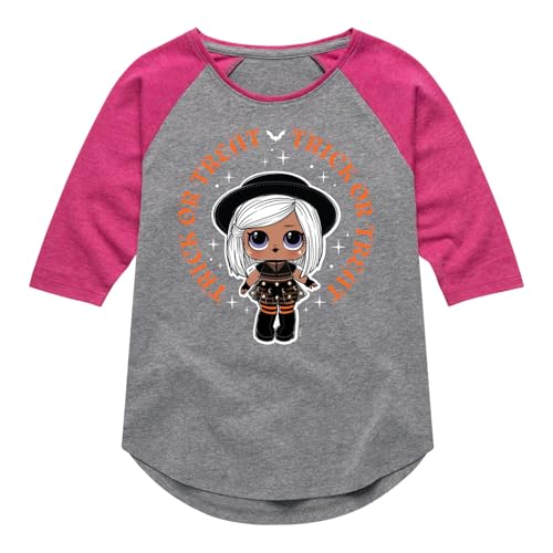 LOL Surprise! - Halloween - Trick Or Treat - Toddler & Youth Girls Raglan Graphic T-Shirt