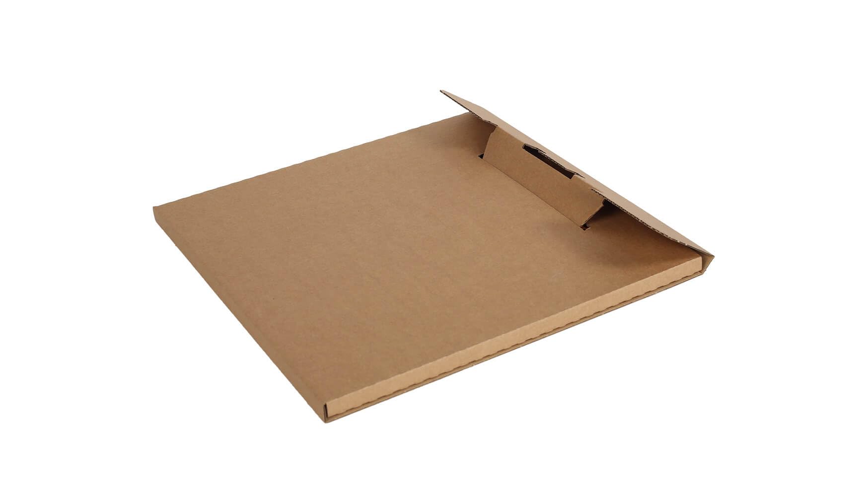 100x Schallplattenverpackung 330 x 330 x 16 mm Steckverschluss Braun LP Schallpaltten Versandkarton