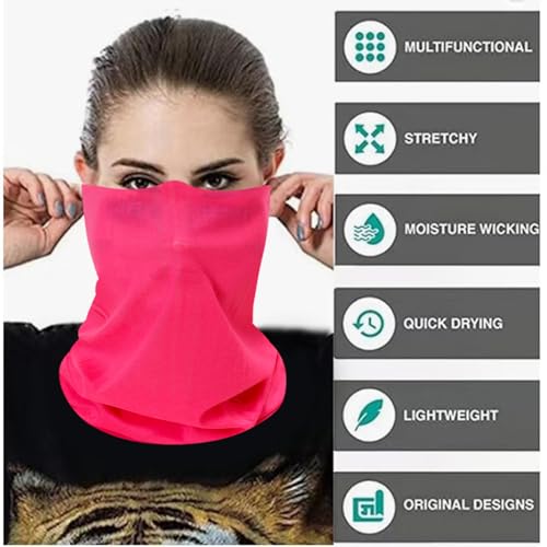 Image of Neck Gaiter Masks Tube Scarf,Seamless Bandanas Buffs Gators,Ourdoor Face Mask Face Covering Multi Headwear