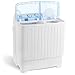 SUPER DEAL 5th Generation Mini Compact Twin Tub Washing Machine 17.6lbs Washer and Spinner 2IN1 Ideal for Dorms, Apartments, RV, Camping