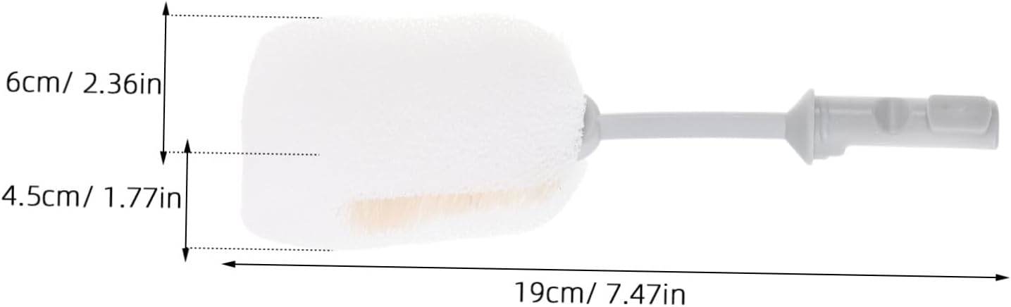 Alipis 2pcs Bottle Cleaning Sponge Replacement Brush 7.48 Inch Soft Sponge Nipple Cleaner for Mugs and Glass Bottles with Universal Compatibility for Home and Kitchen Use image 2