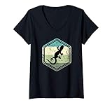 Photo Gallery donna retro gecko lucertola rettili salamandra pet maglietta con collo a v Photo Gallery donna retro gecko lucertola rettili salamandra pet maglietta con collo a v