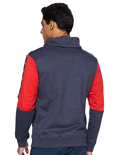 Image of Max Poly Men's Cotton Printed Full Sleeves Athleisure Hooded Sweatshirt
