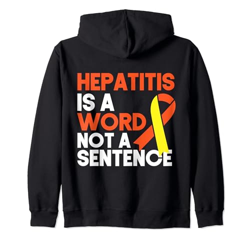 Hepatitis ist ein Wort, kein Satz, Geschenk zur Aufklärung über Hepatitis Kapuzenjacke ...