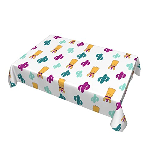 Alpaca Table Cloth Waterproof Rectangle Tablecloth Washable Party Table Cover 54X 72 Inch For Celebration Holiday Camping Picnic White Fall Decorations For Home #TOP4