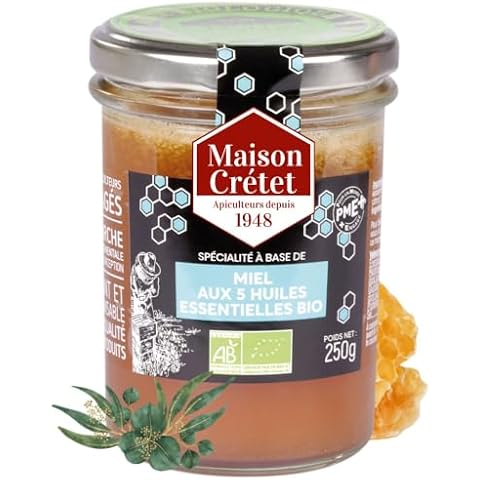 Miel bio aux 5 huiles essentielles Maison Crétet Cover