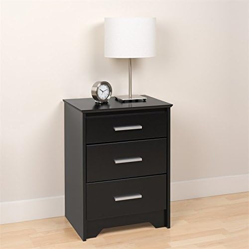 Black Coal Harbor 3 Drawer Tall Nightstand