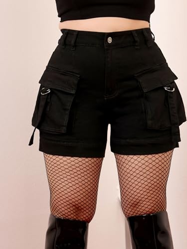 Image of Miss Chase A+ Women's Regular High Rise Mild Distress Regular Denim Skorts