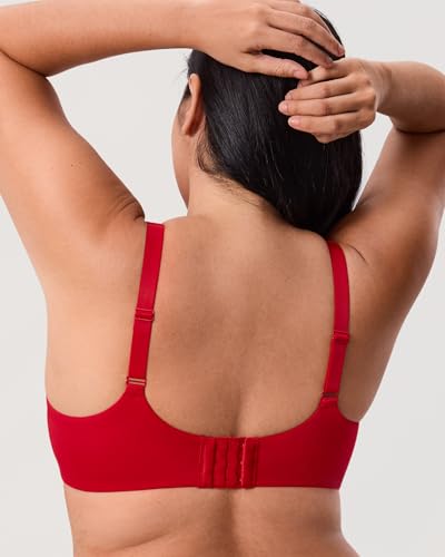 Image of DELIMIRA Minimizer Bras for Women Full Coverage Plus Size Underwire Unlined Supportive Seamless Bra