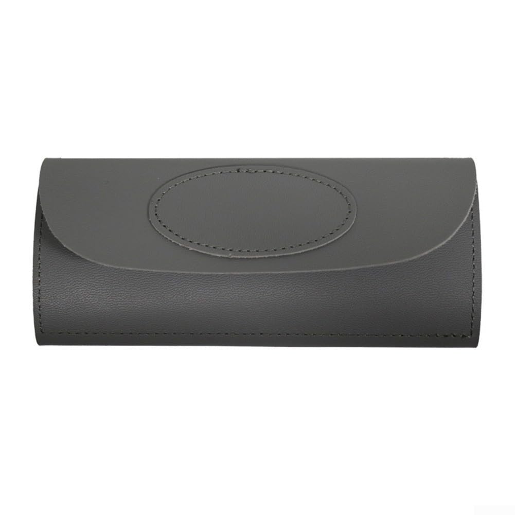 Folding Darts Case Organizer Pu Leather Carry Pouch For Steel And Soft Tip Darts With Slots For Shafts And Flights Black(Gray)