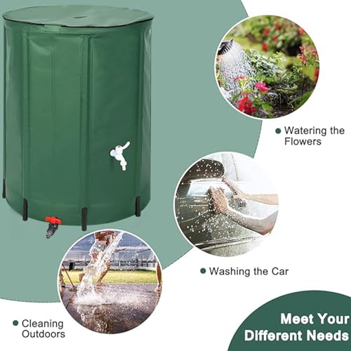 Baril de pluie pliable anti-débordement pour petits espaces extérieurs - 5