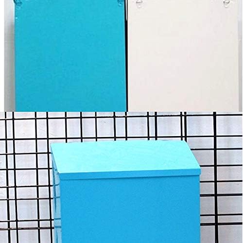 Vintage Retro Wall Mount Mailbox Mail Postal Letter Newspaper Box Waterproof Creative Iron Post Box (Color : A) (E)