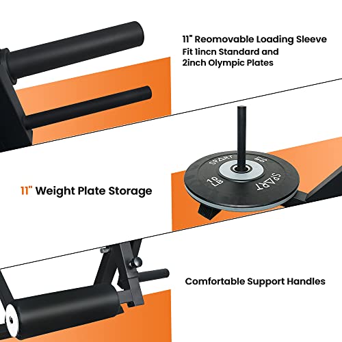 SPART Leg Extension and Leg Curl Machine, Adjustable Plate Loaded Lower Body Special Leg Machine, Rotary Specialty Weight Machine Develops Waist, Quads and Hamstrings, 660LB Commercially Rated