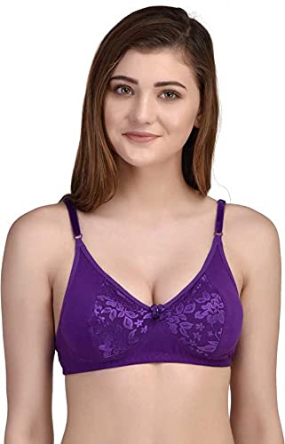 Image of Women Cotton Bra Minimizer Non Padded Bra