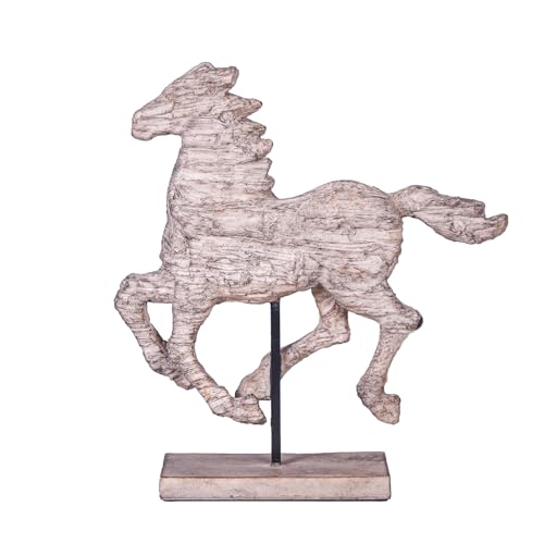 Escultura de Caballo en Resina 14.57 in para Decoración miniatura 3