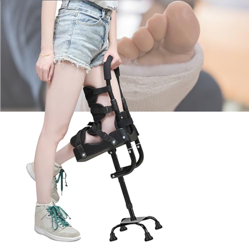 Béquille de genou réglable pour marcher sans les mains après une fracture du pied