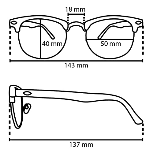 Image of Goson Vintage-Inspired Horn Rimmed Eyeglasses Stylish, UV400 Protection, Perfect for Retro Vintage Fashion, Parties, Outings
