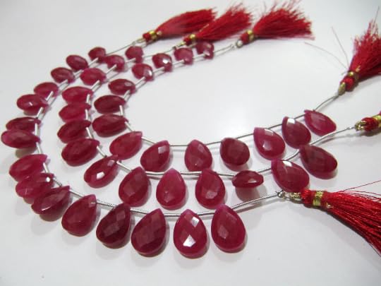 Ruby Pear Heart Shape Briolette Faceted Beads Size 10x15mm Sold per Strand 8 inches Long Jewelry Making Gemstone Beads (B0CKVVZRTH) Amazon Price History, Amazon Price Tracker