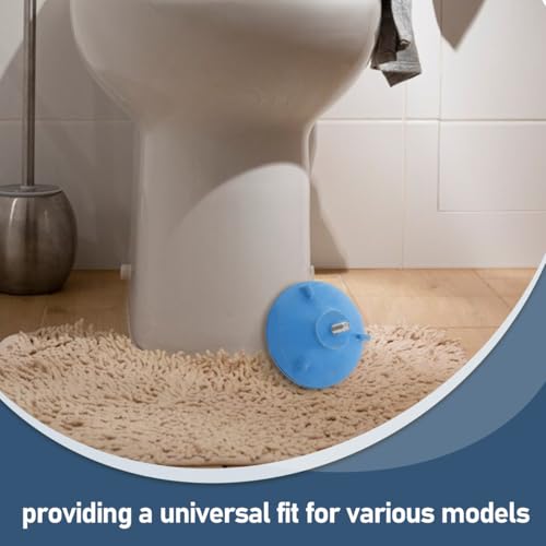 Image of balacoo Non-Slip Toilet Rail Feet Pad 3.85In Round Suction Furniture Foot Protector for Shower Chair and Toilet Rail Shock Absorbing Floor Protection Mat