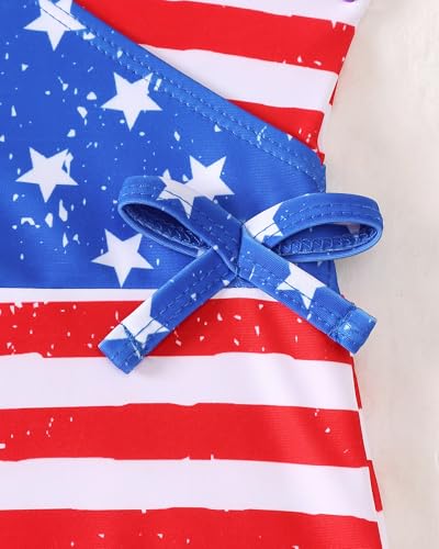 Image of Mioglrie Toddler Baby Swimsuit Girl Bathing Suit Girl 2T 3T 4T 5T 6T Girls One Piece Swimsuits Color Block Swimwear