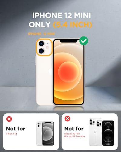 Image of Miracase Magnetic for iPhone 12 mini Case, [360 Full-Body Protection & Complete Camera Guard], Drop & Scratch-Resistant, Shockproof, Stylish Clear iPhone Case, iPhone 12 mini Cover, Blue