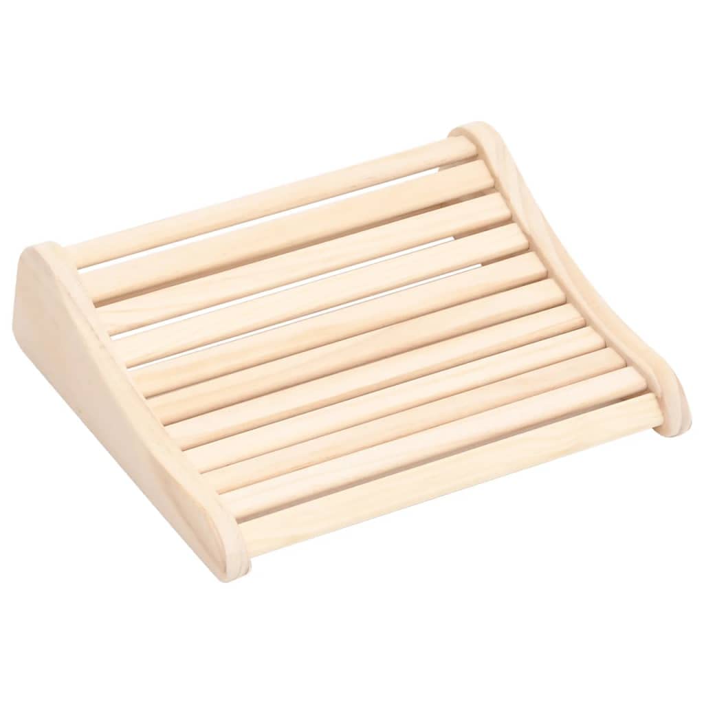 vidaXL Sauna Headrest - Solid Pinewood Neck Pillow for Sauna with Ergonomic Design, Breathable Wide Slats, Durable Material, and Appropriate Dimensions - Enhances Sauna Experience”