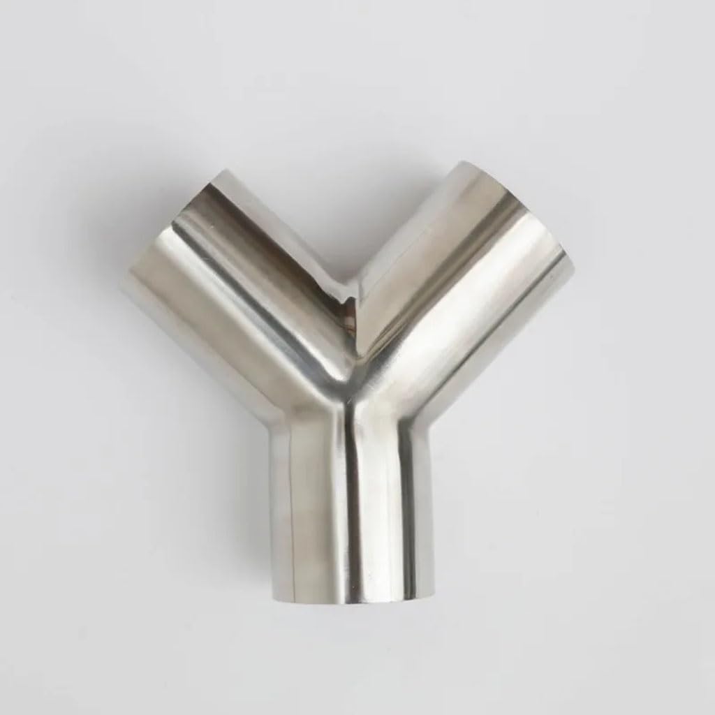 Stainless Steel Cast Pipe Fittings,1pcs 19/25/32/38/-89Mm Pipe OD Butt Welding Y Shaped 3 Way SUS 304 Stainless Steel Sanitary Fitting Splitter Homebrew Beer Wine(19mm x 1.5mm)