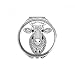 Animal Big Cow Picture Hand Compact Mirror Round Portable Pocket Glass