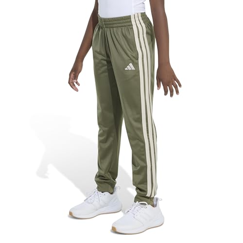 Image of adidas Boys 3-Stripe Jogger Pants | Big and Little Kids | 100% Polyester Athletic Training Pants with Elastic Waistband