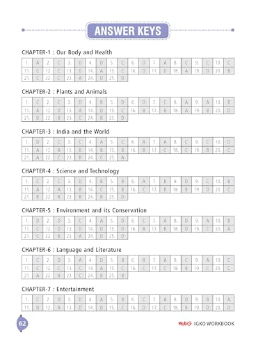 Image of MTG International General Knowledge Olympiad (IGKO) Workbook Class 4 - Chapter-wise MCQs with Achievers Section - SOF Olympiad Books For 2026-27 Exam