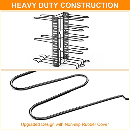 Leewent Pots And Pans Organizer For Cabinet With 2 Hooks, Adjustable Pot And Pan Organizer Rack For Cabinet 8 Tiers Durable Steel Construction Pot Rack Space Saving Kitchen Storage #TOP1