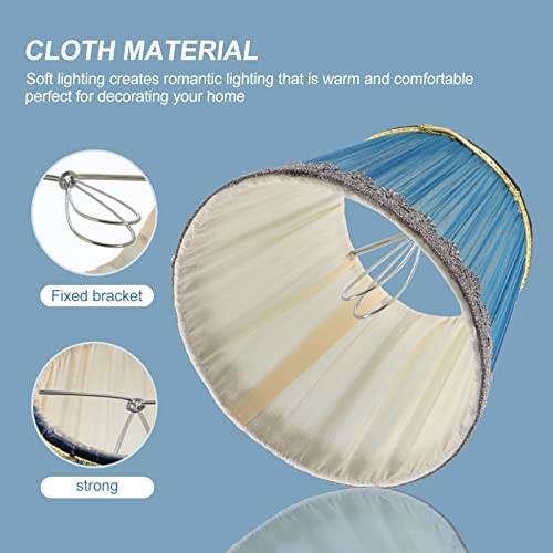 Chiffon Lamp Shade Lamp Cover Medium Lamp Shade, Chiffon Lampshade Accessory Lamp Accessory Chiffon Light Cover Pleated Lampshade For Bedroom Lamp Shades Cloth Lamp Shades #TOP1