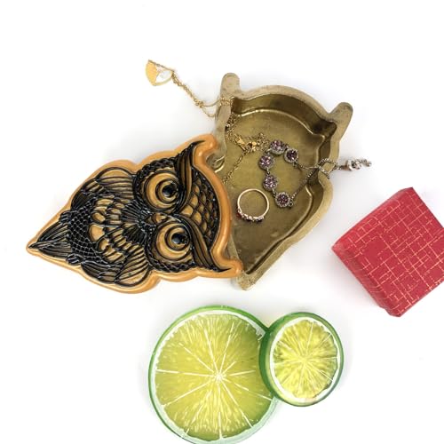 Moule de plateau en silicone hibou pour le rangement de bijoux et décoration de maison moderne - 7
