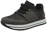 Rieker Antistress Features Rieker Damen N3578 Sneaker, fumo/schwarz-Weiss/schwarz 45, 39 EU