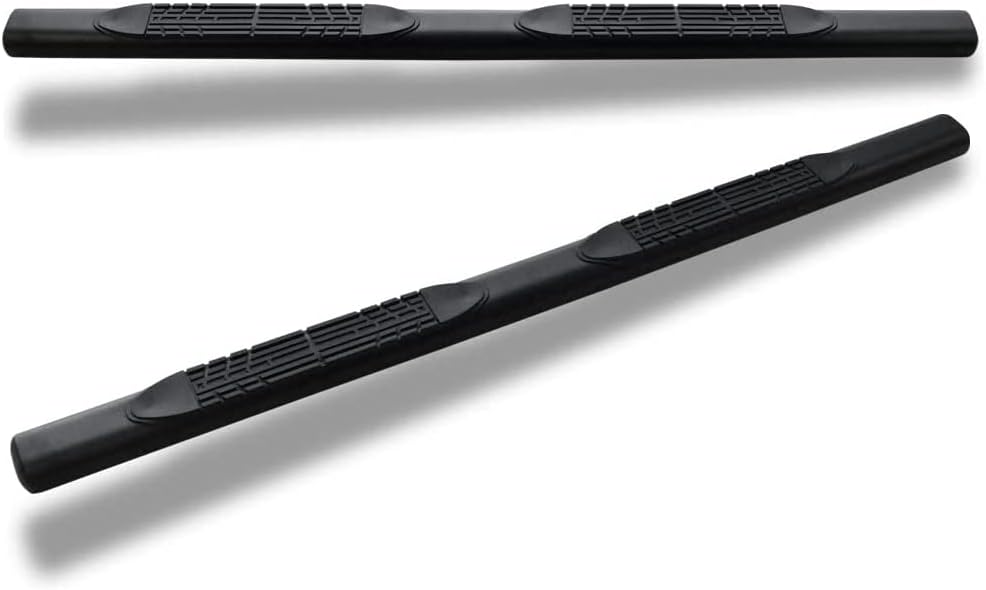 Fit 04-16 Titan Crew Cab - Heavy Duty 4" Oval Matte Black Steel Side Step NERF Bars Rail Running Boards